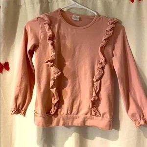 Girls boutique ruffle sweater 8-10